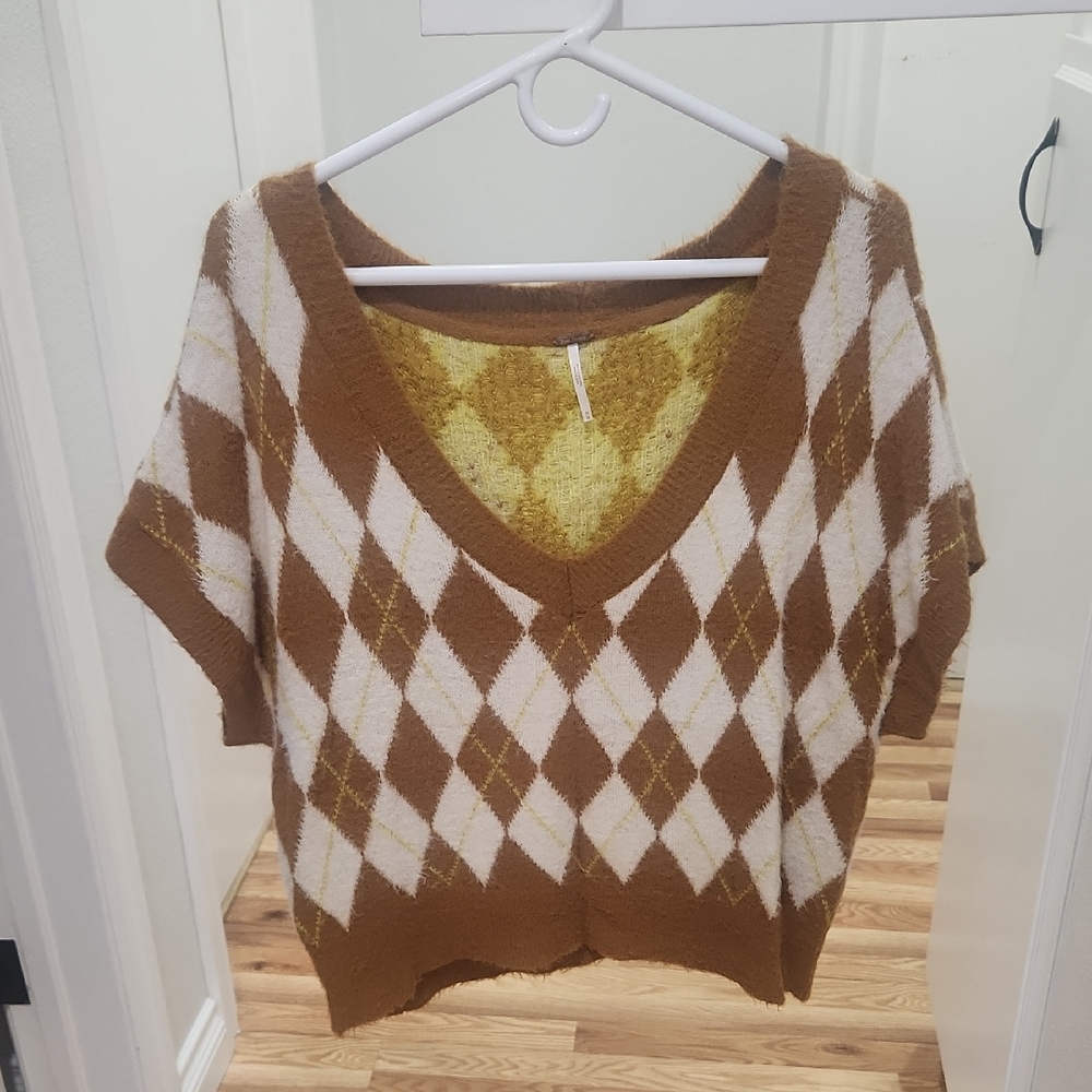 Free People Oversized Sweater Vest Size M